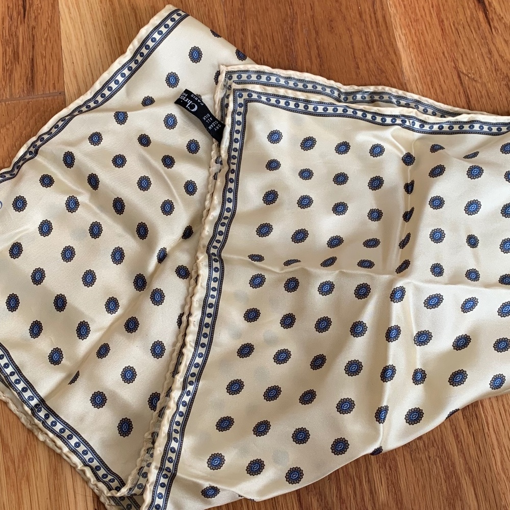 Vintage Dior 100% Silk Scarf/Handkerchief